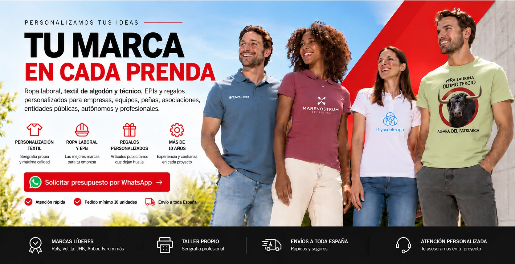 DECALTEX: ropa laboral y personalización textil para empresas, equipos y asociaciones
